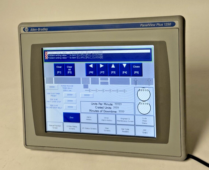 ALLEN-BRADLEY - 2711P-T12C4D8 SER. A - PANELVIEW PLUS 1250 ASSEMBLED TERMINAL