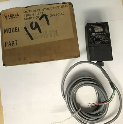 WARNER ELECTRIC MCS-636-2 PHOTOSCANNER CLASS2 28VDC 1.7W