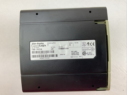 ALLEN-BRADLEY 1756-PA72 SER B CAT REV L01 POWER SUPPLY AC