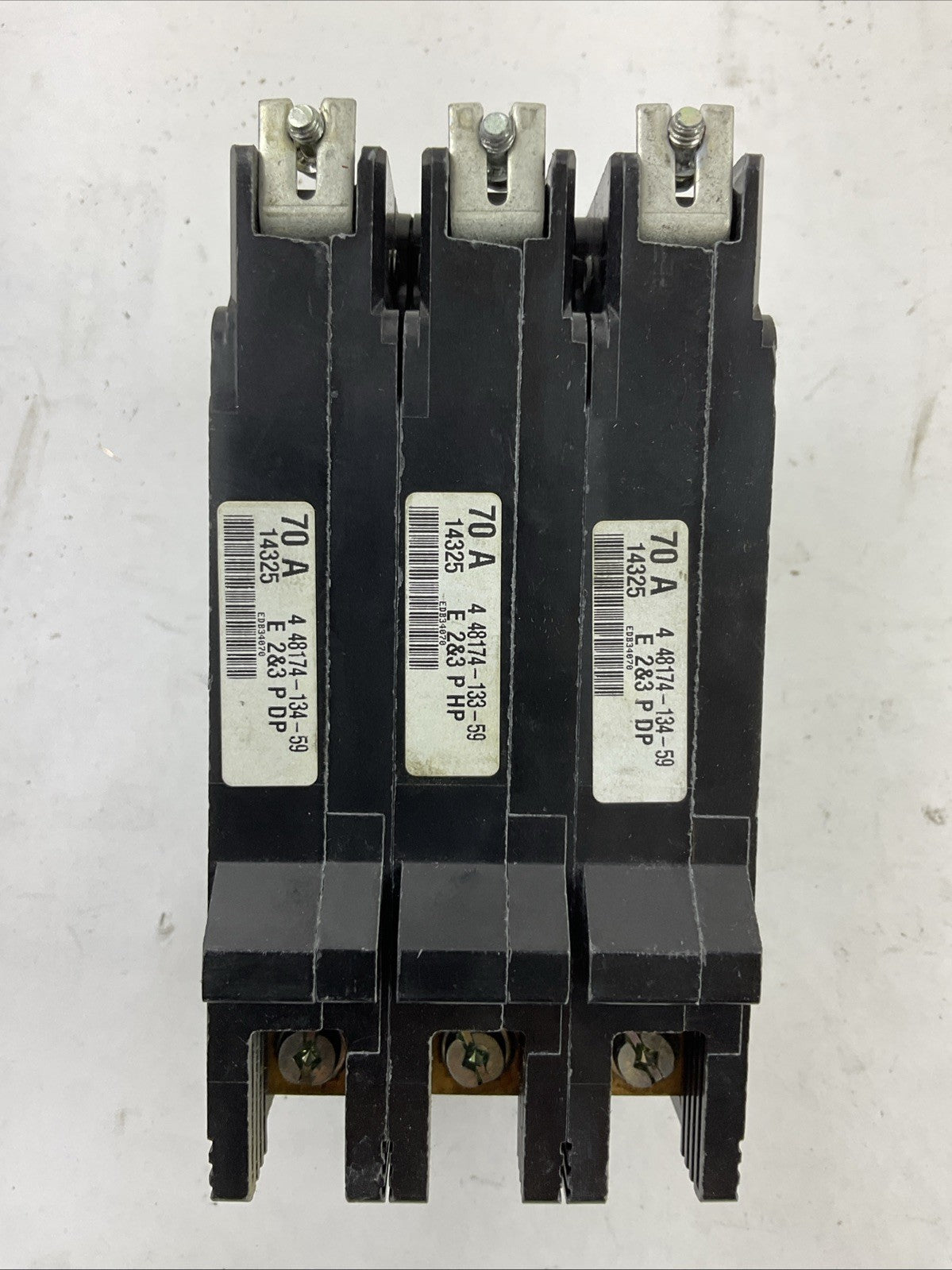 SQUARE D EDB34070 70AMP 3POLE 240VAC 480Y/277VAC 3POLE CIRCUIT BREAKER