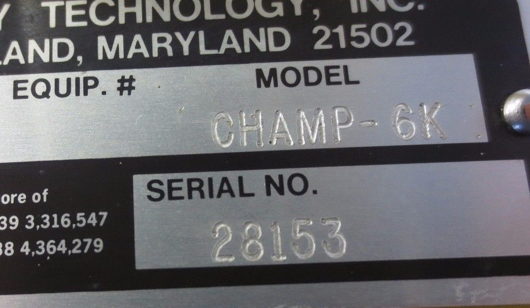 CHAMPION CHAMP-6K CRANE SCALE 6000 LB CAPACITY ALLEGANY FOR PARTS or NOT WORKING
