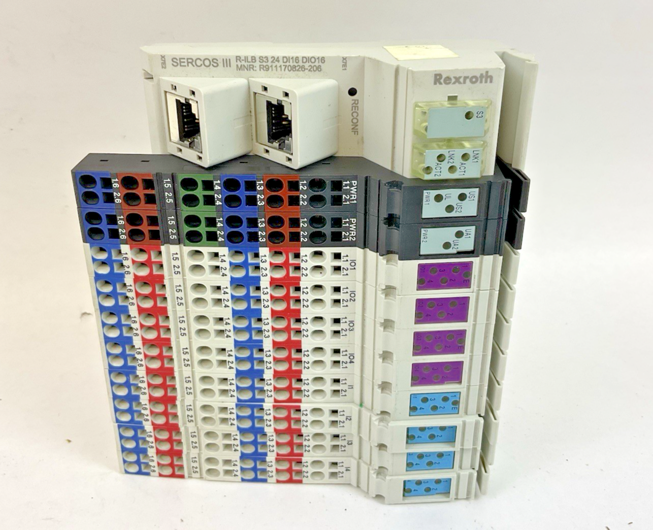 Rexroth SERCOS III R-ILB S3 24 DI16 DlO16 MNR:R911170826-206 INTERFACE MODULE