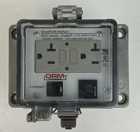 GRACE PORT INTERFACE P-R2-K3RF5-U403 GFCI INSIDE OUTLET 120VAC 5A