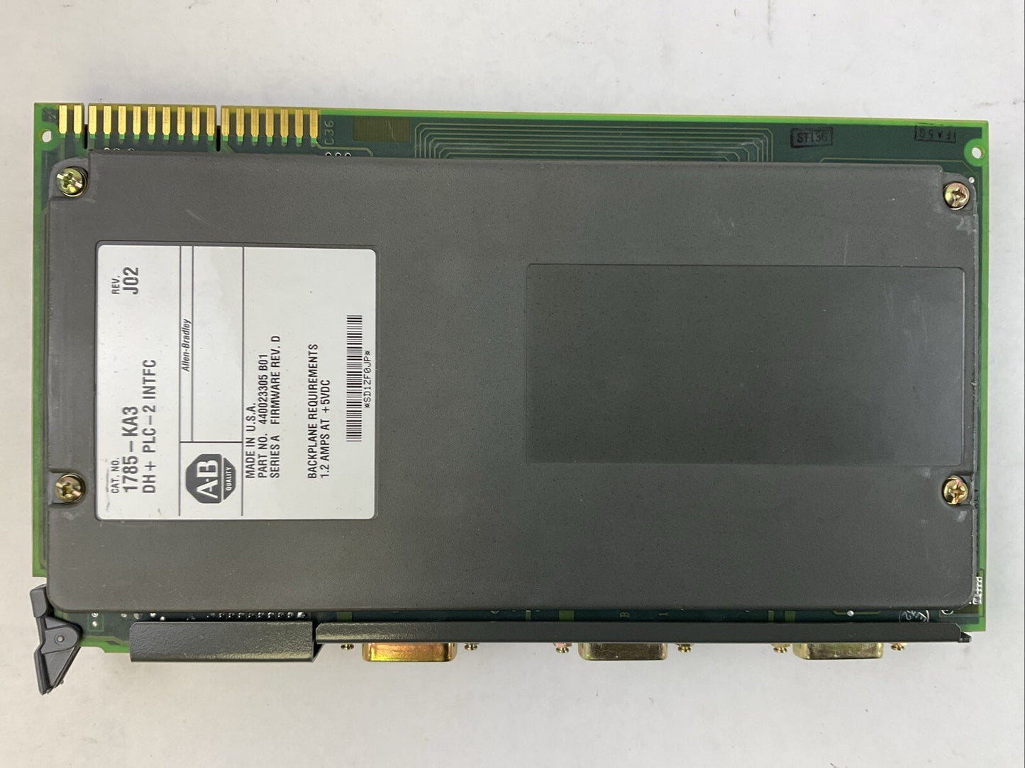 ALLEN BRADLEY 1785-KA3 DH+PLC-2 INTFC REV J02 FIRMWARE REV D