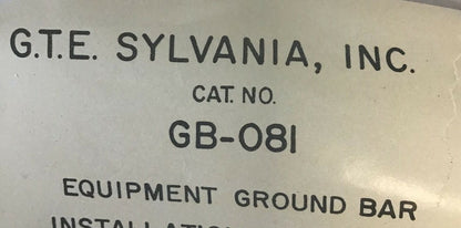 SYLVANIA GB-081 GROUNDING BAR ****LOTOF3****