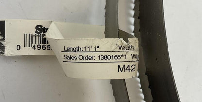 STARRETT 99297-11-01 BANDSAW BLADE 11'1"  X 1" THCK:035