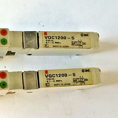 SMC VQC1200-5 SOLENOID PNEUMATIC VALVE 0.1-0.7MPA ***LOTOF2***