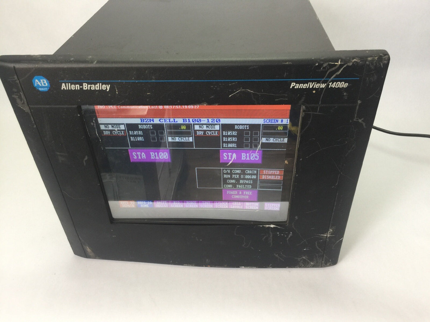 ALLEN BRADLEY 1400ELTC6 PANELVIEW 1400E 115/230VAC 90W SER E REV E FRN 5.16