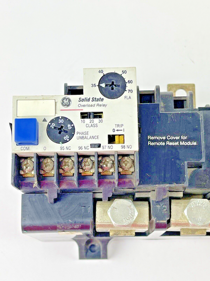 GE GENERAL ELECTRIC - CR324FXLS - OVERLOAD RELAY -600VAC, 35-70A, 3P, SELECT TRP