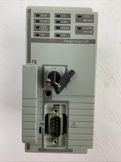 ALLEN BRADLEY 1768-L45 SER B F/W 1.04 COMPACTLOGIX L45 CONTROLLER