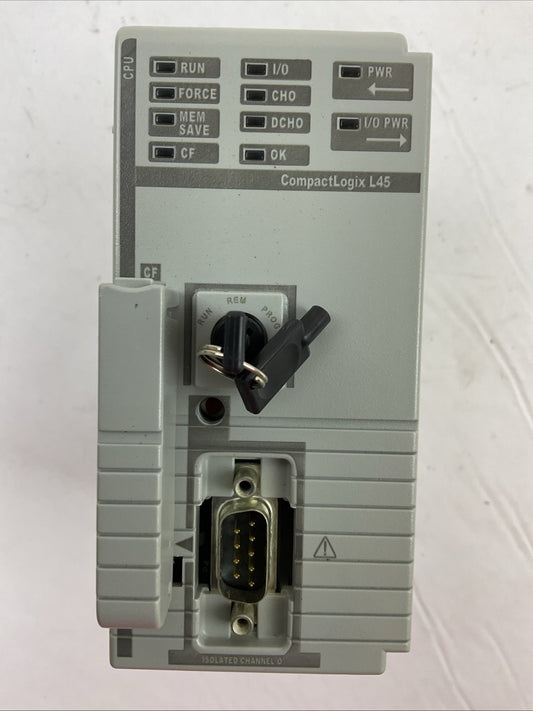 ALLEN BRADLEY 1768-L45 SER B F/W 1.04 COMPACTLOGIX L45 CONTROLLER