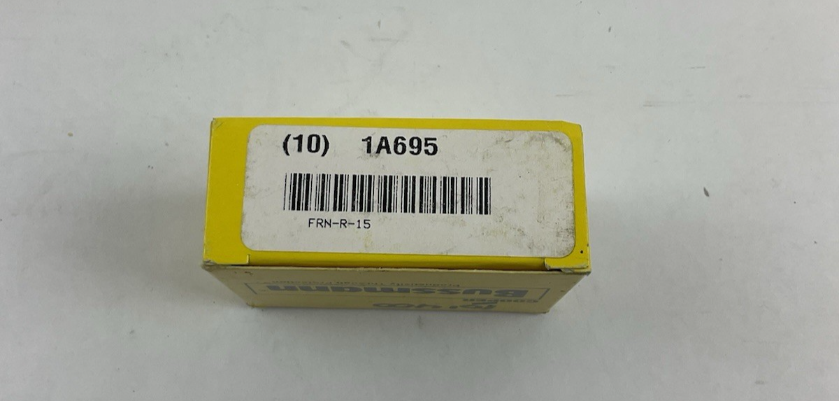 COOPER BUSSMANN FRN-R-15 FUSETRON FUSE CLASS RK5 250V 15 AMP 10 PACK