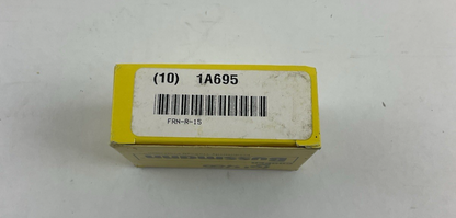 COOPER BUSSMANN FRN-R-15 FUSETRON FUSE CLASS RK5 250V 15 AMP 10 PACK