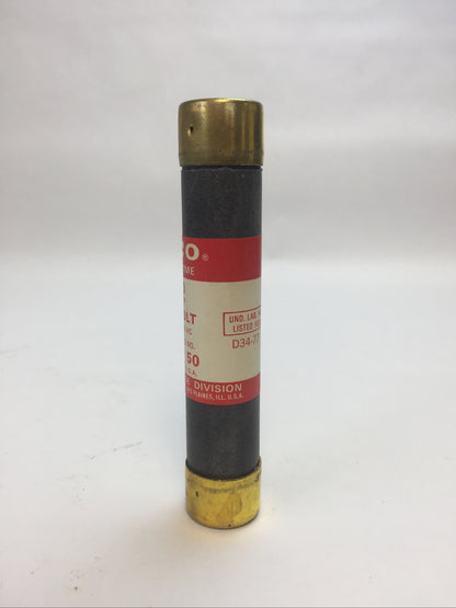 FEDERAL PACIFIC ELECTRIC ECONOMY EOS50 ECO ONE TIME FUSE 50AMP 600VAC(BOX OF 10)