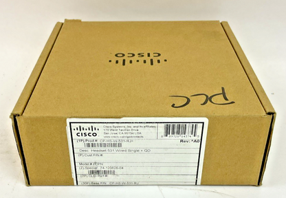 CISCO CP-HS-W-531-RJ WIRED HEADSET 531