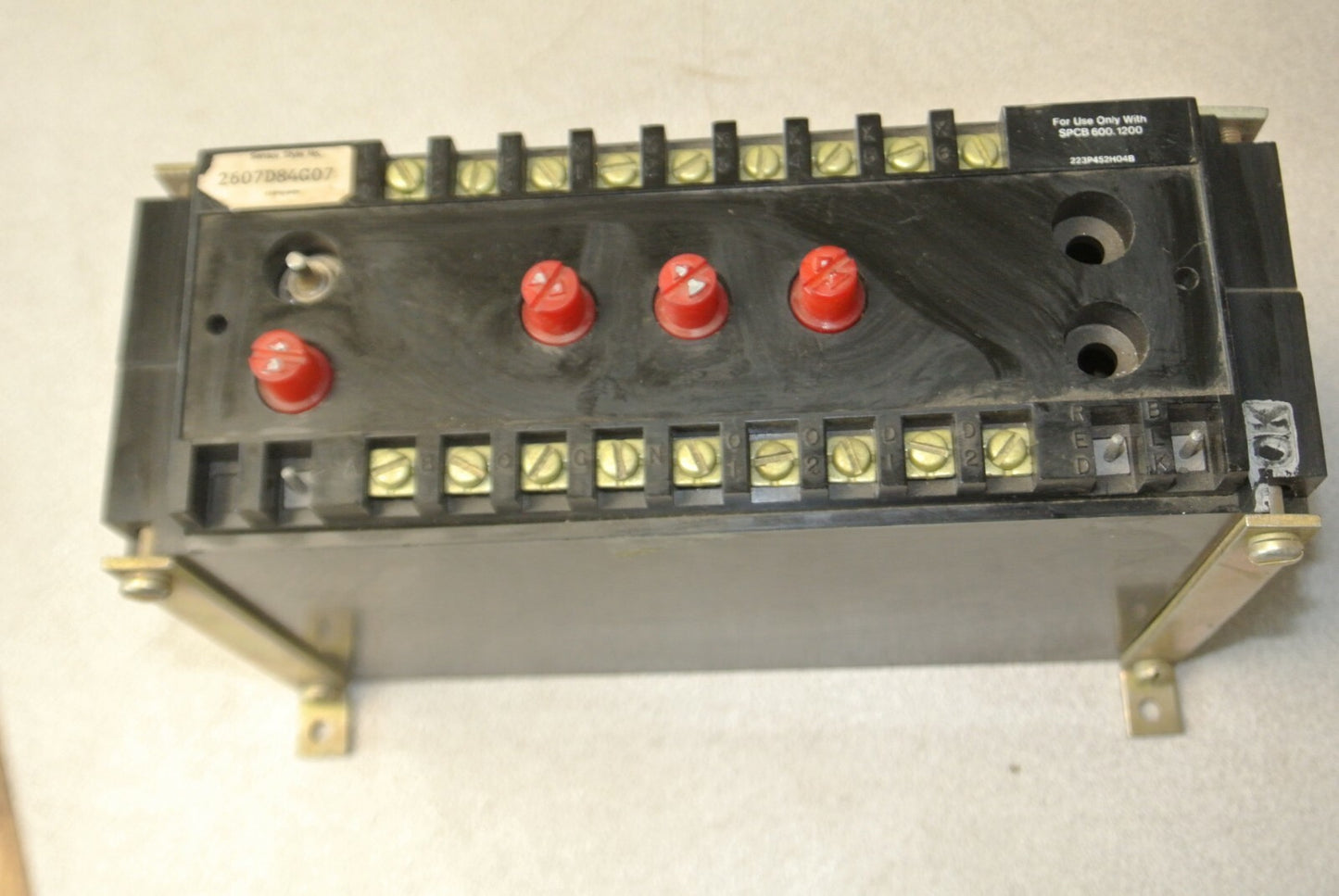WESTINGHOUSE 2607D84G07 400A TRIP UNIT / use w/ SPCB600 & SPCB1200 / for PARTS