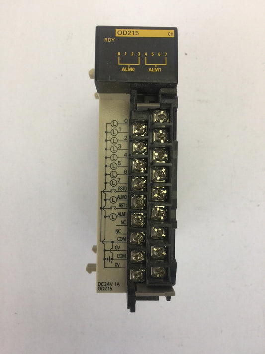 OMRON CQM1-OD215 OUTPUT UNIT MODULE 24VDC 1A/POINT 4A/UNIT 8POINTS