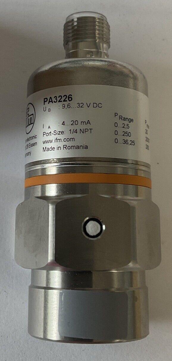 IFM PA3226 TRANSMITTER 32VDC 290PSI 20BAR 2000KPA  1/4NPT