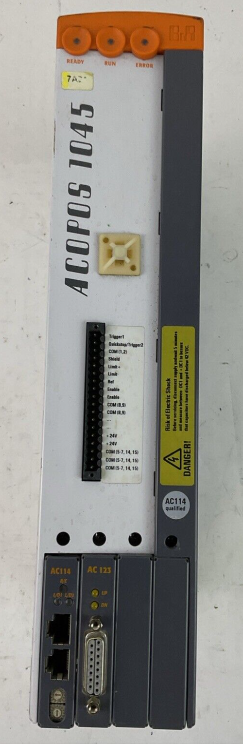B&R ACOPOS 1045 8V1045.00-2 REV VA SERVO DRIVE 8AC123.60-1 REV E0 8AC114-60.2