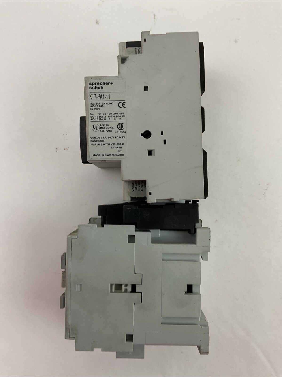 SPRECHER+SCHUH KTA7-25S-16A CIRCUIT BREAKER 10-16A CA7-16-01 CONTACTOR 277V COIL