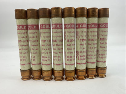 GOULD SHAWMUT TRS17-1/2R TRI-ONICS 17-1/2A 600VAC 300VDC DUAL-ELEMENT (LOT OF 8)