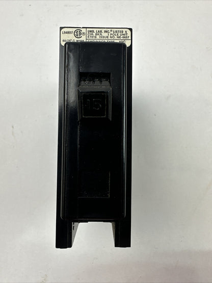 CHALLENGER CBB1015 CIRCUIT BREAKER 15AMP 1POLE 120/240VAC (LOT OF 10)