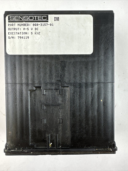 SENSOTEC 060-3157-01 SIGNAL CONDITIONER OUTPUT 0-VDC MODEL DM