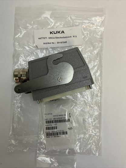 KUKA HARTING X13 4477971 KRC4 STECKERBEIPACK CONNECTOR