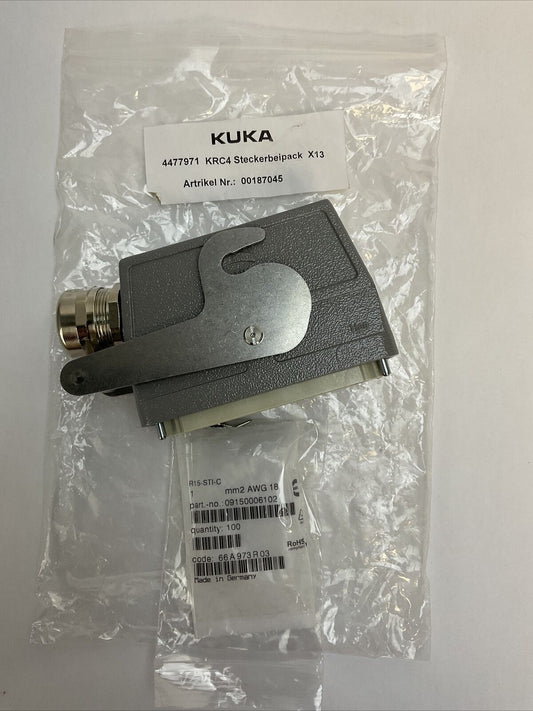 KUKA HARTING X13 4477971 KRC4 STECKERBEIPACK CONNECTOR