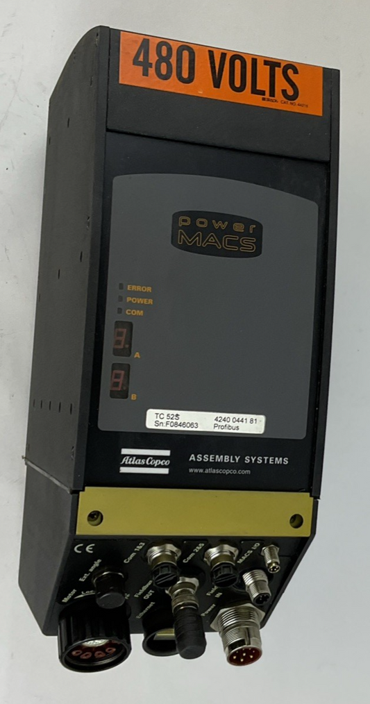 ATLAS COPCO TC52S-P ASSEMBLY SYSTEMS CONTROLLER 480V 3PH 5A 50-60HZ
