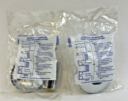 SLOAN H-636-AA SWEAT SOLDER KIT FOR 3/4'' SUPPLY (URINAL) LOT OF 2