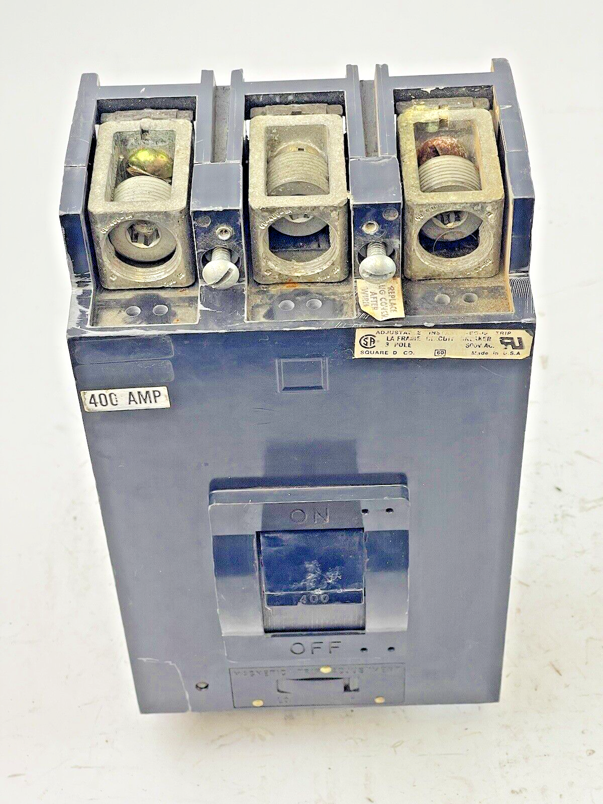 SQUARE D - LAL3640036M1052 SER. 3 - CIRCUIT BREAKER - 400 AMP, 3 POLE, 600 VAC