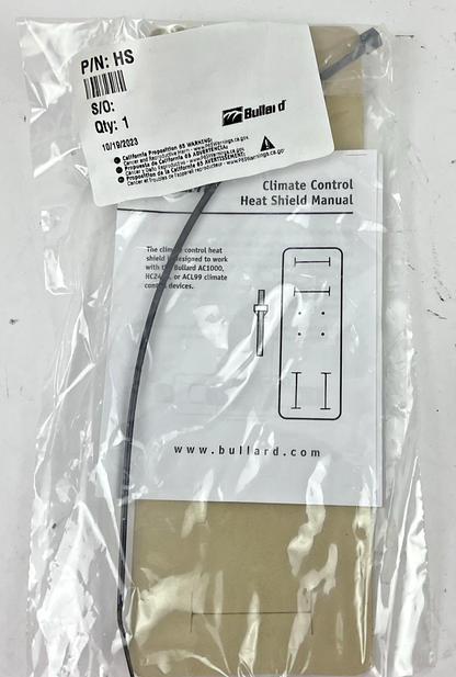 BULLARD AC100030 COOL CLIMATE CONTROL TUBE