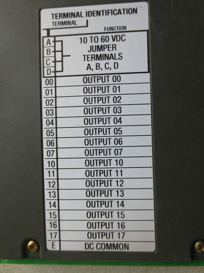 ALLEN-BRADLEY 1771-OBD/C DC OUTPUT MODULE - 10-60VDC Ser C, Rev D01
