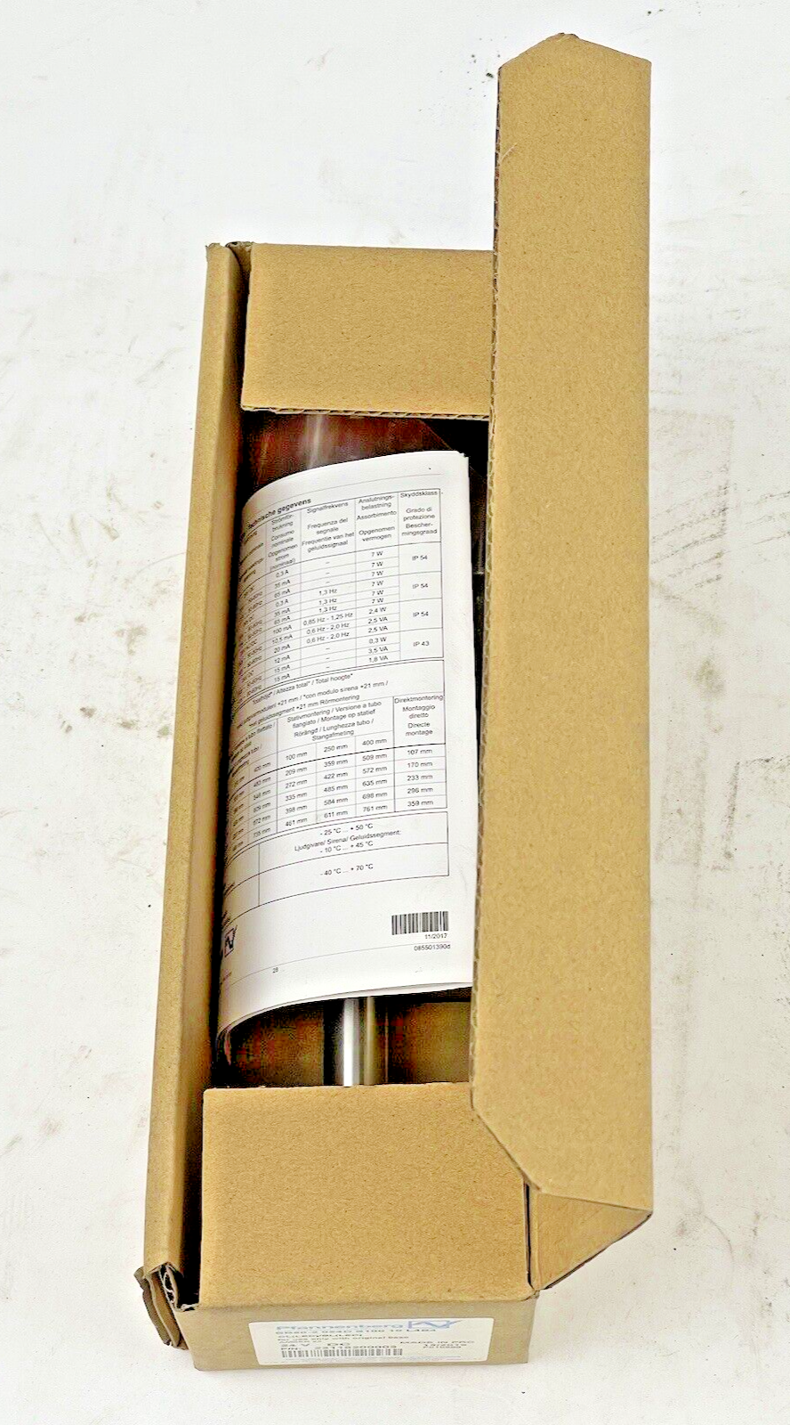 PFANNENBERG - 22118200003 - AMBER STACKLIGHT - BR50-2 024D S100 10 L4B4 - BR50