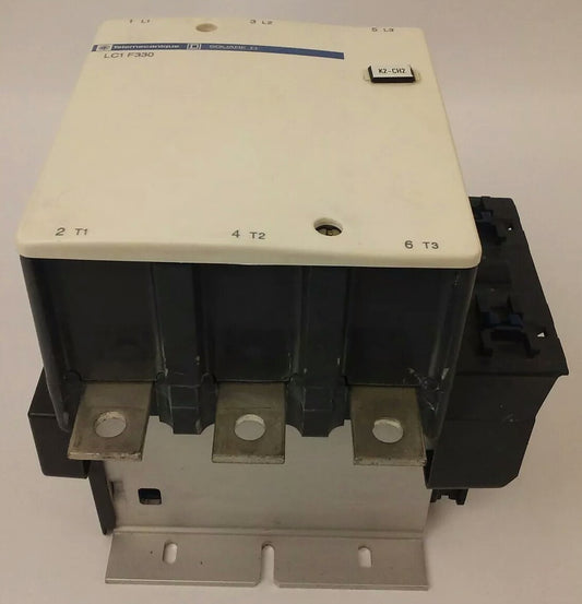 TELEMECANIQUE LC1F330 CONTACTOR,3PH,600VAC, 370A, 250HP, 120/127V 40/400HZ COIL
