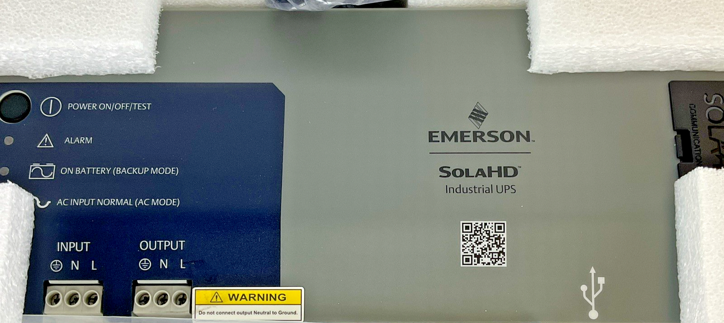 EMERSON SDU-850B INDUSTRIAL AC UPS SOLA HD 850VA 510W 120V 50/60HZ