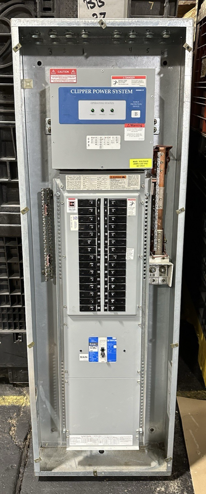 Cutler Hammer PRL1A 150A 3PH Panelboard 120/208V 30 Space Main w/ Clipper System