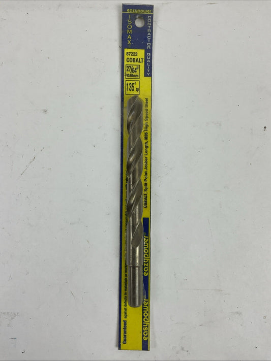 EAZYPOWER 87222 COBALT 27/64" 10.84mm 135°sp ISOMAX DRILL BIT CONTRACTOR QUALITY