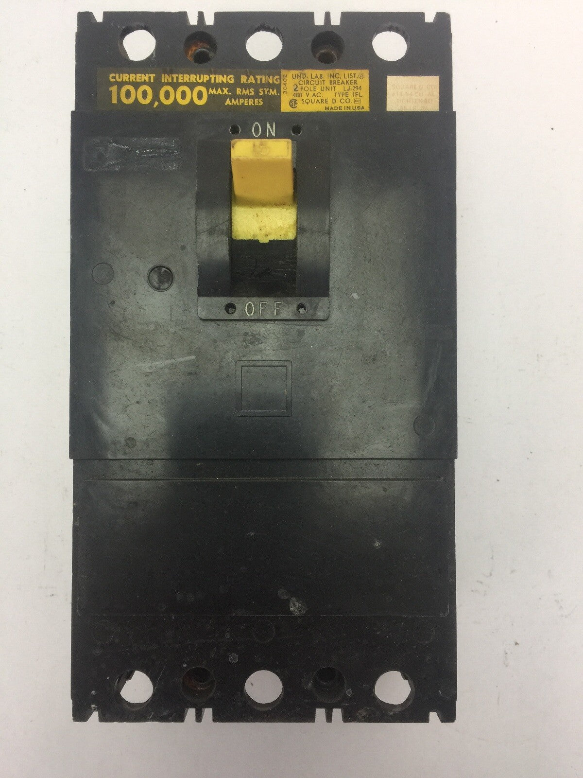 SQUARE D IFL24015 CIRCUIT BREAKER 480VAC 2 POLE 15AMPS
