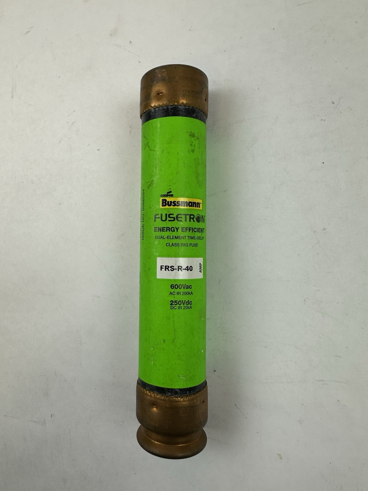 COOPER BUSSMANN FRS-R-40 FUSETRON FUSE 40A 600VAC/250VDC CLASS RK5 TIME LOT OF 3