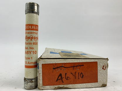 Gould Shawmut Amp-trap A6Y10 10A 600VAC Fuse "Lot of 10"