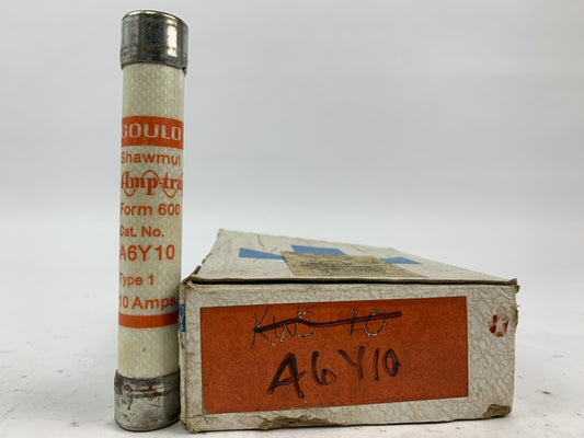 Gould Shawmut Amp-trap A6Y10 10A 600VAC Fuse "Lot of 10"