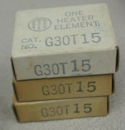 LOT of 3 / I-T-E / GOULD / G30T15 OVERLOAD HEATER ELEMENT / NEW SURPLUS