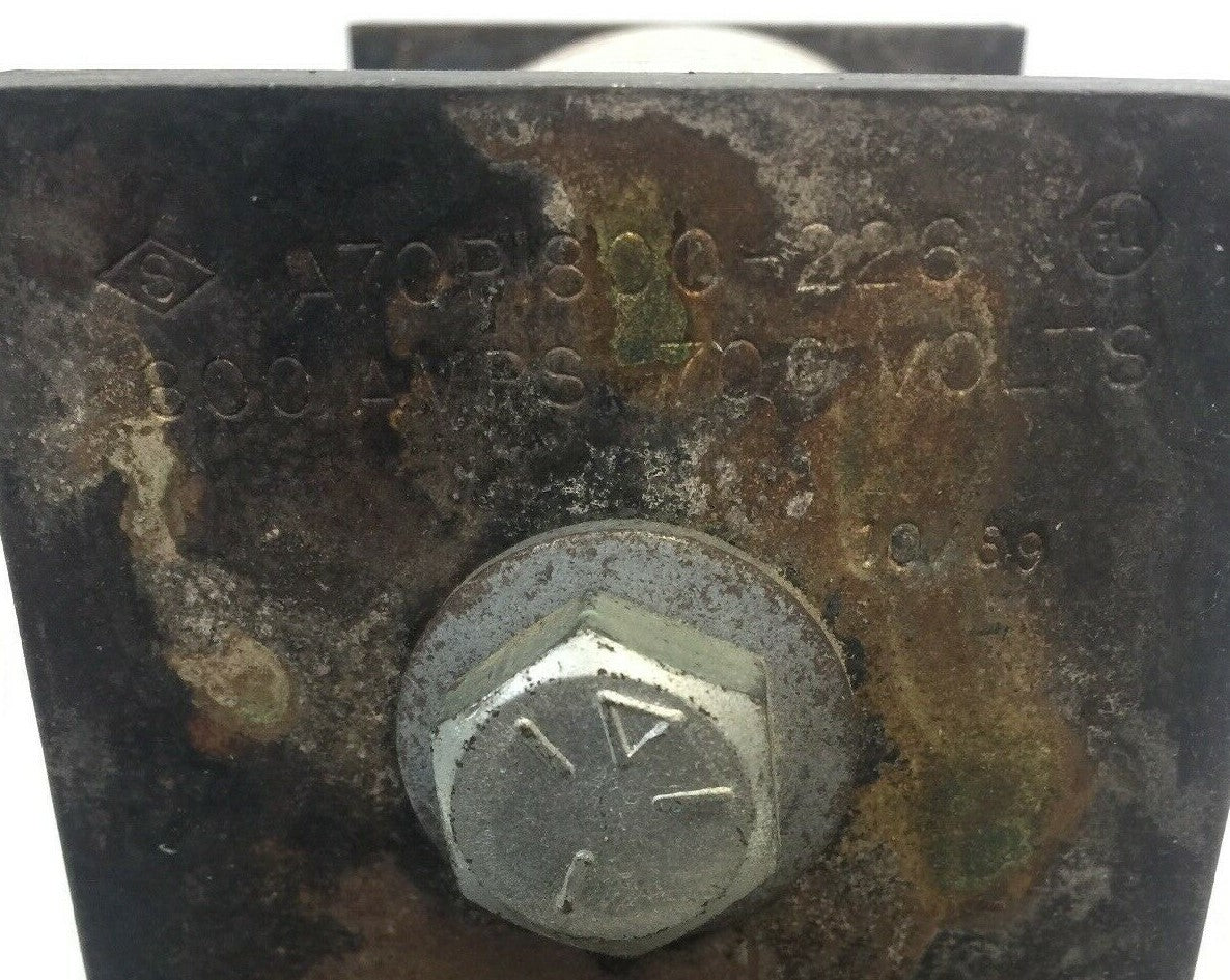 GOULD SHAWMUT AMPTRAP A70P1800 FUSE 1800 AMP 700VAC TYPE 226 FORM 101
