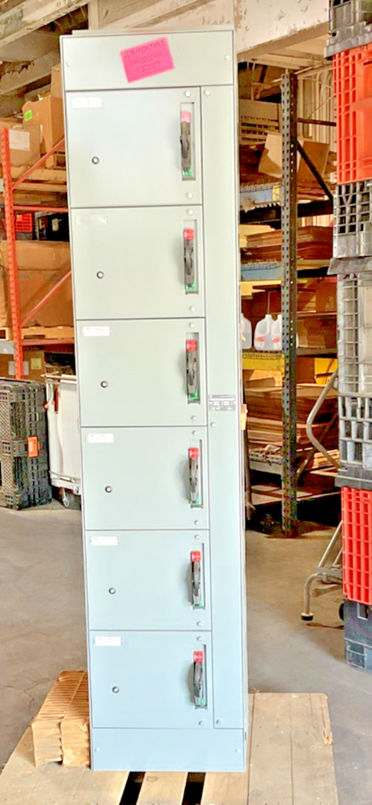 ALLEN BRADLEY BUL. 2100 650142274/100 MCC SIZE1 TYPE 12 ENCLOSURE 6:12"BUCKETS
