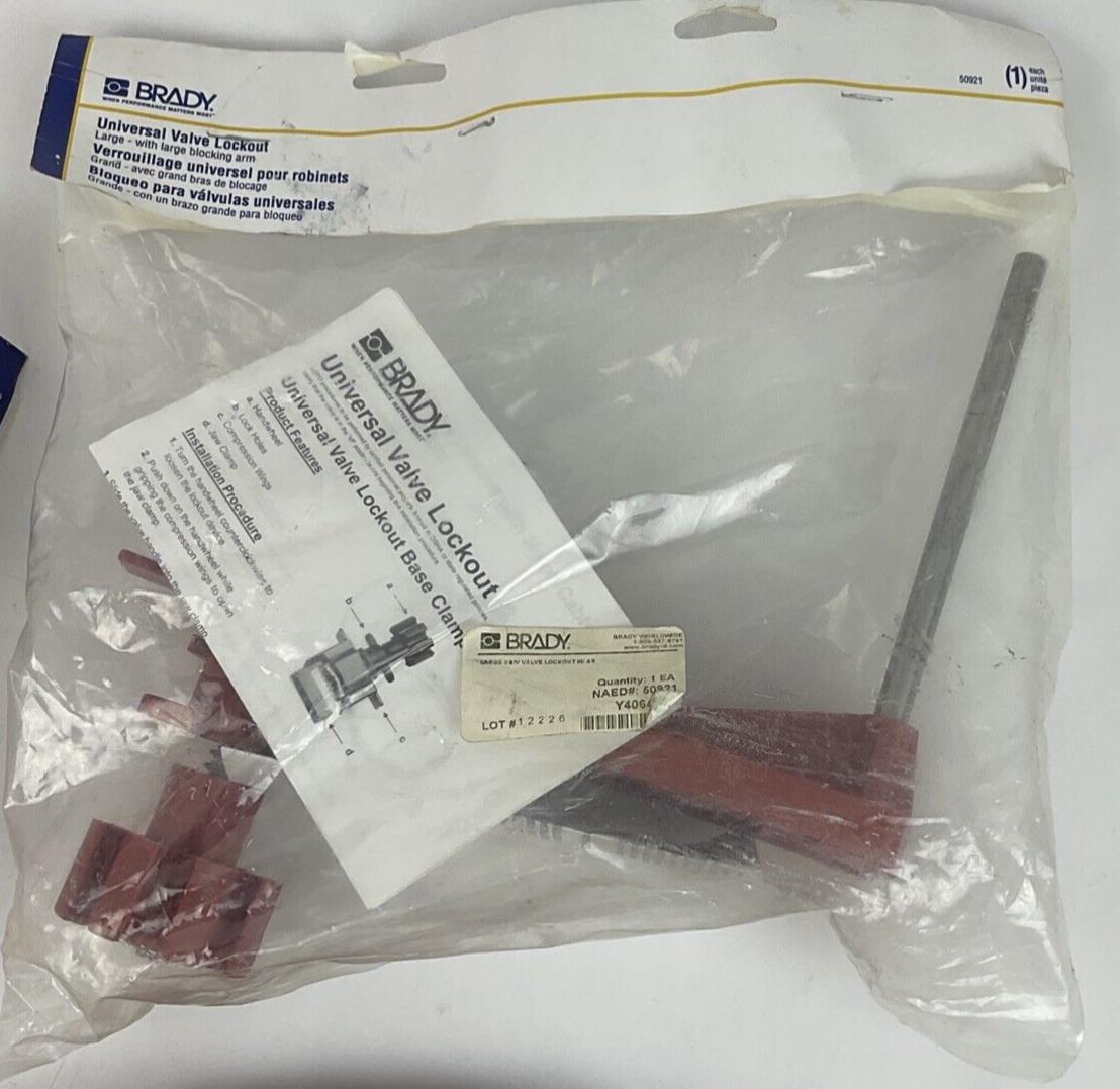 BRADY LOCK OUT TAG OUT KIT  PICTURES SHOW INCLUDED ITEMS. SEE DESC. FOR PART#'S