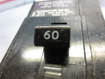 SQUARE D Q1U360 CIRCUIT BREAKER 60A, 240VAC, 3-POLE COMMON TRIP