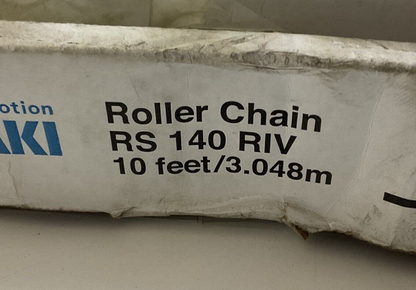 TSUBAKI RS 140 RIV ROLLER CHAIN 10'