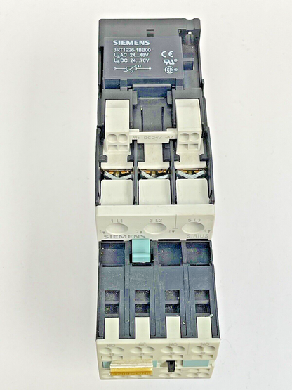 SIEMENS - 3RT1024-3B..0 & 3RH1921-2HA31 & 3RT1926-1BB00 W/ 24VDC COIL